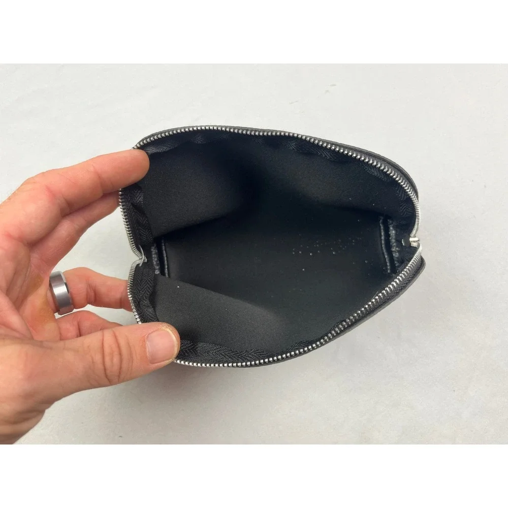 The White Company British Airways Black Pebbled Amenity Pouch Travel Bag